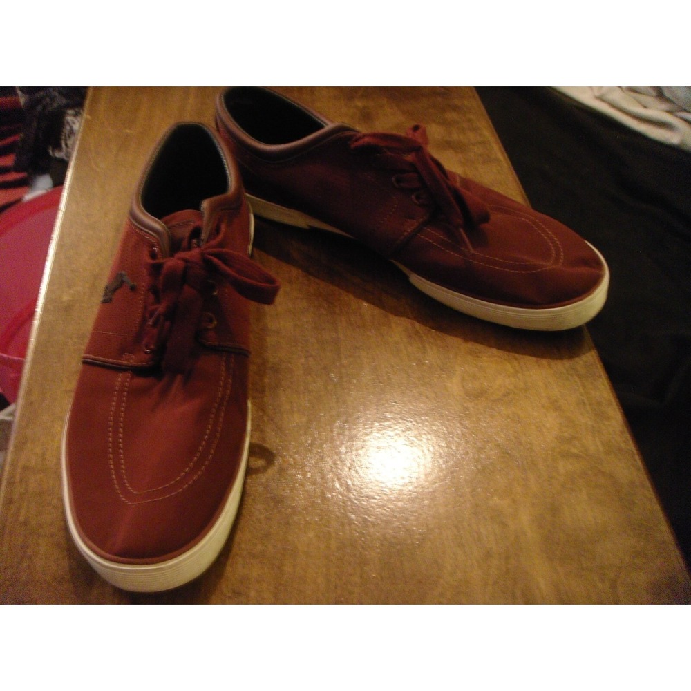 Mens‎ Polo By ralph Lauren Faxon low 13D burgundy tie shoes